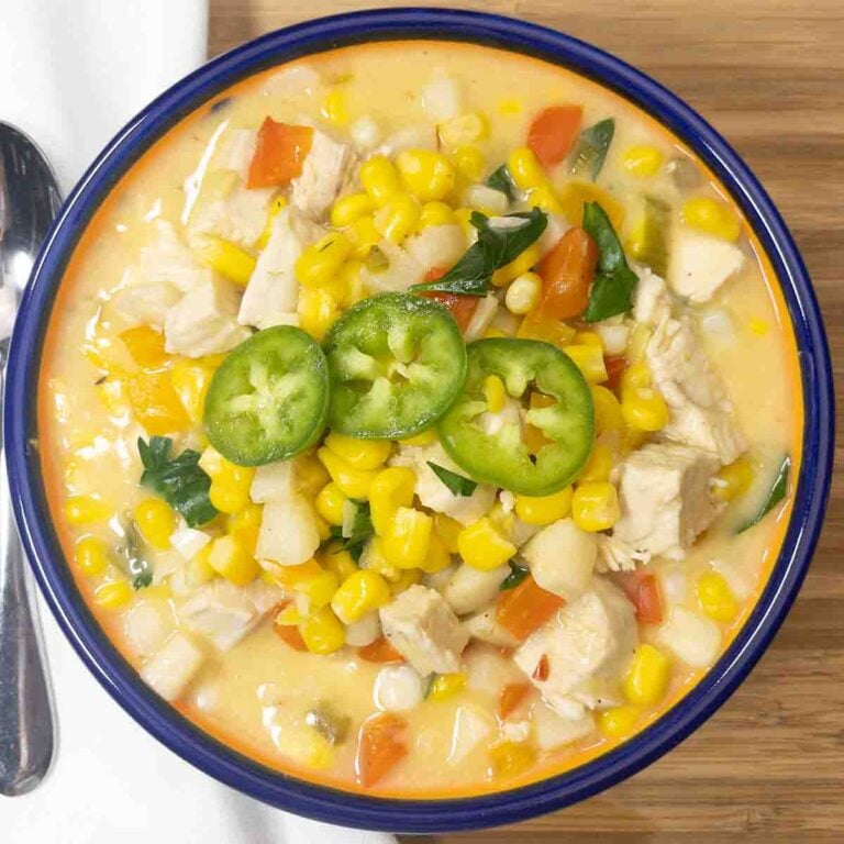 healthy chicken corn chowder