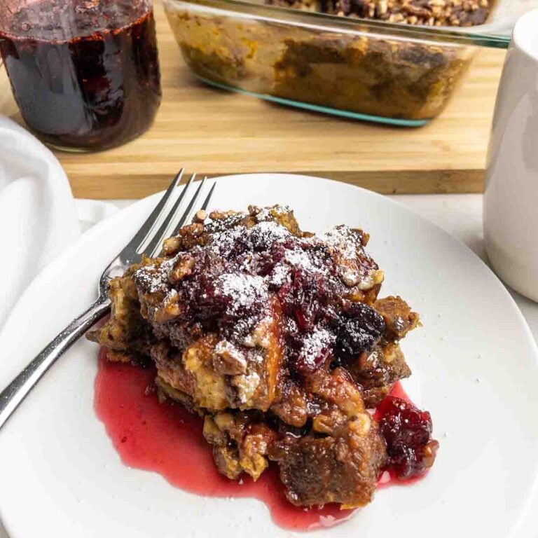 Spiced Pumpkin Bread Pudding