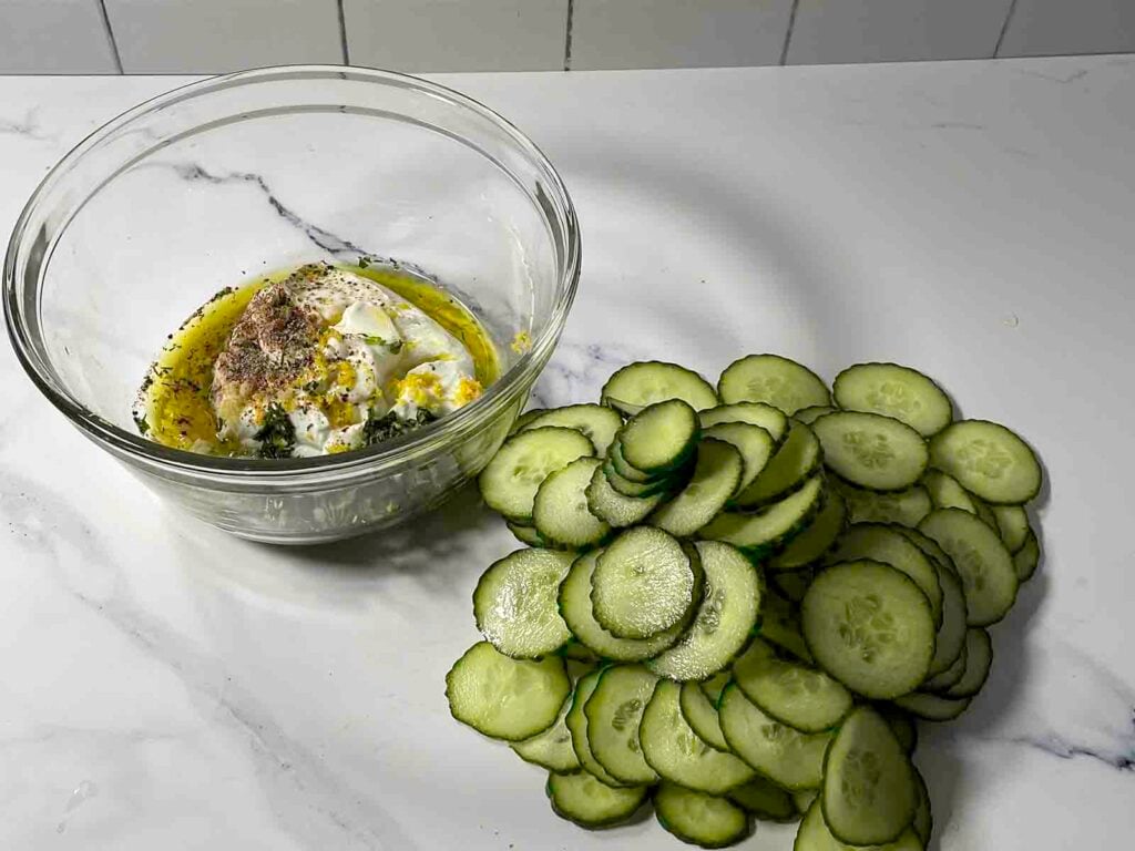 cucumber tzatziki salad