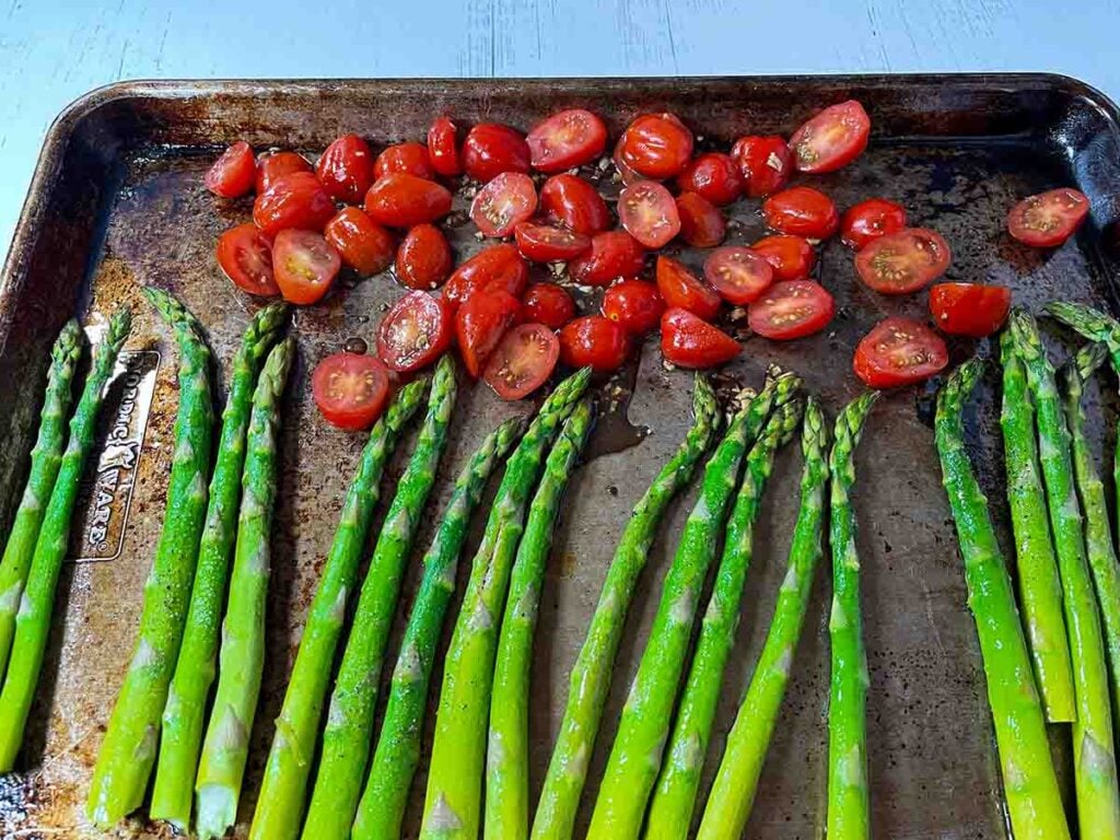 Roasted Asparagus and Cherry Tomatoes