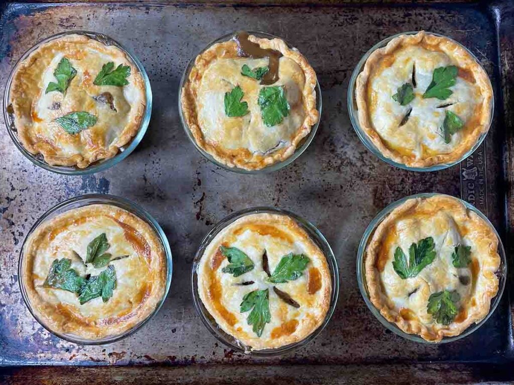 Wild Rice & Mushroom Pot Pies