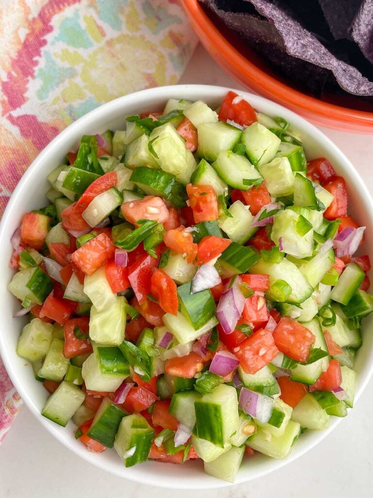 Cucumber Pico de Gallo Midwestern HomeLife