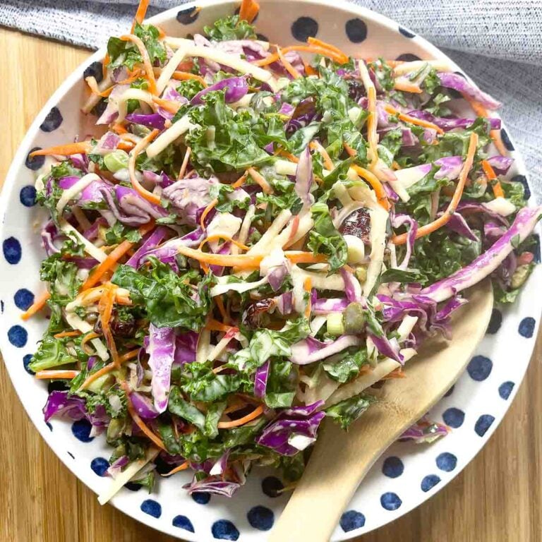 Kale Apple Slaw (No Mayo)