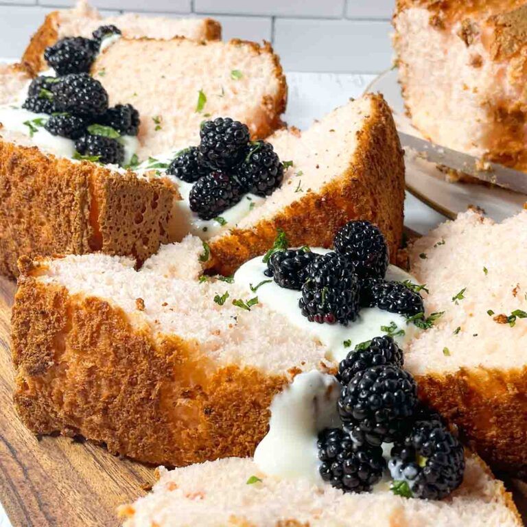Watermelon Angel Food Cake