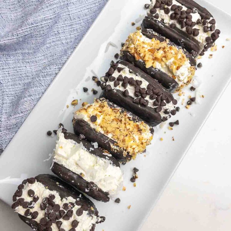 coconut ice cream sandwiches