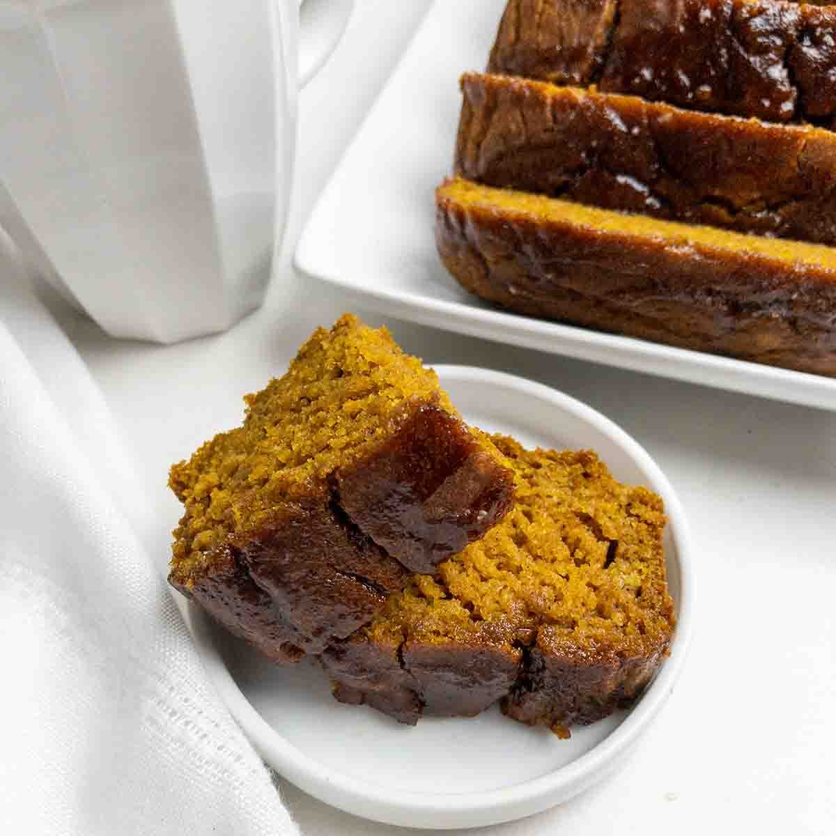 Gluten-Free Pumpkin Bread with Cinnamon Glaze