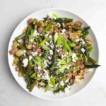 Roasted Turnip and Asparagus Salad with Warm Vinaigrette