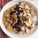 Crock Pot Apple Cinnamon Oatmeal