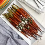 Balsamic Glazed Carrots with Carrot Top Chimichurri