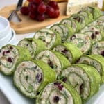 Chicken Cranberry Salad Pinwheel Sandwiches