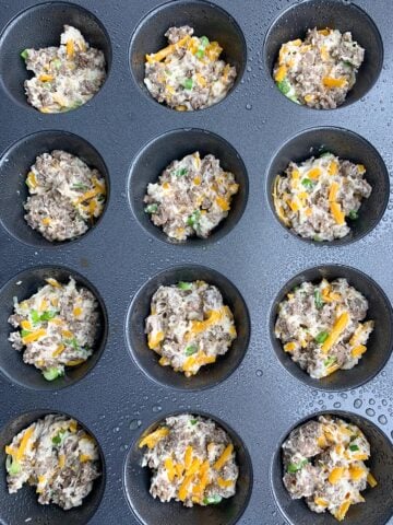 sausage egg and cheese biscuit muffins