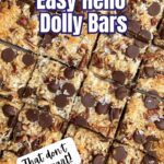 hello dolly bars cut into squares.