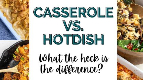 pans with four different types of casseroles