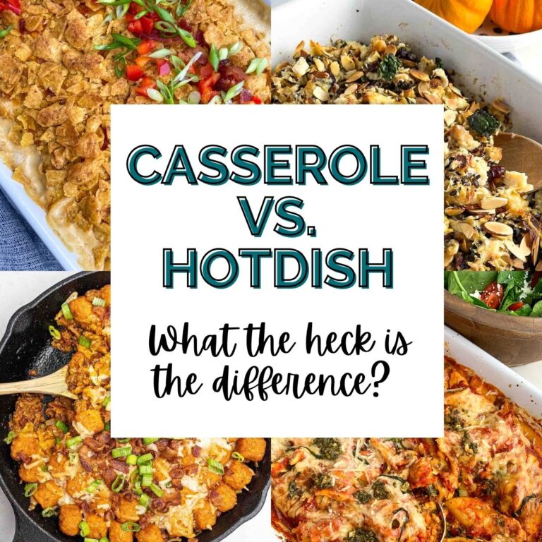 pans with four different types of casseroles