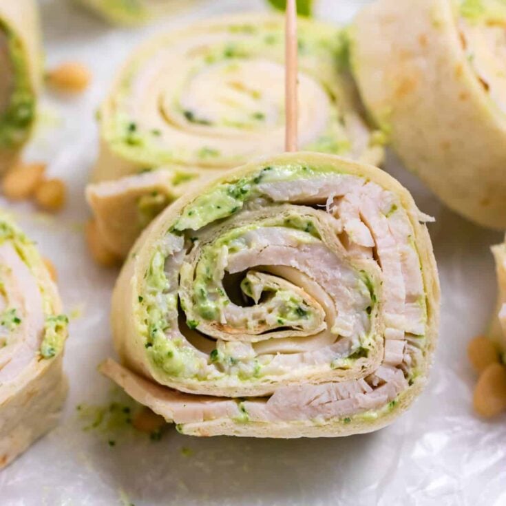Image for Turkey Pesto Pinwheels with Smoked Provolone