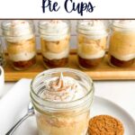 pumpkin pie cup in a mason jar