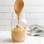 mason jar with spicy mayo