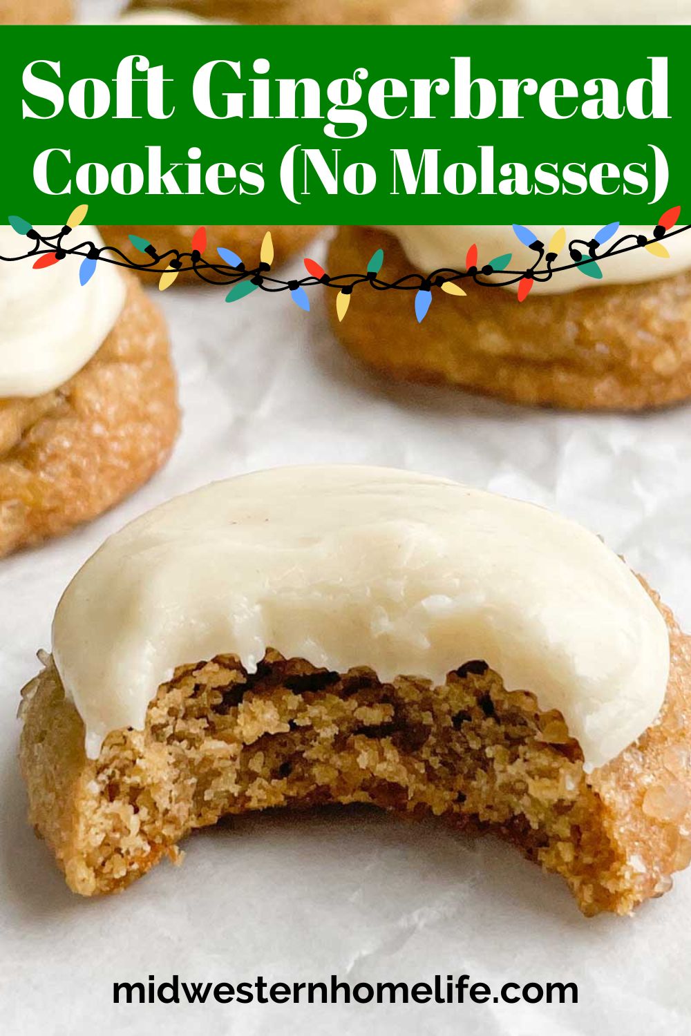 Soft Baked Gingerbread Cookies without Molasses Midwestern HomeLife