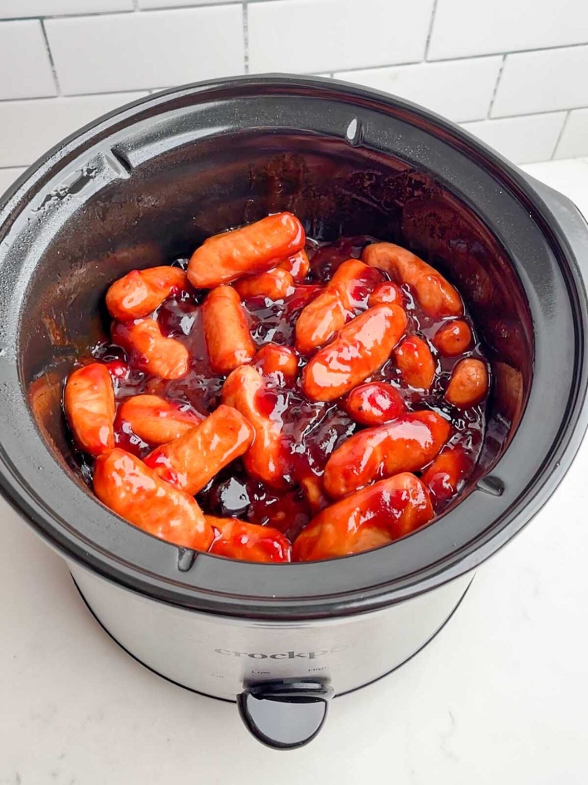 Crockpot Little Smokies with Grape Jelly & BBQ Sauce Midwestern HomeLife