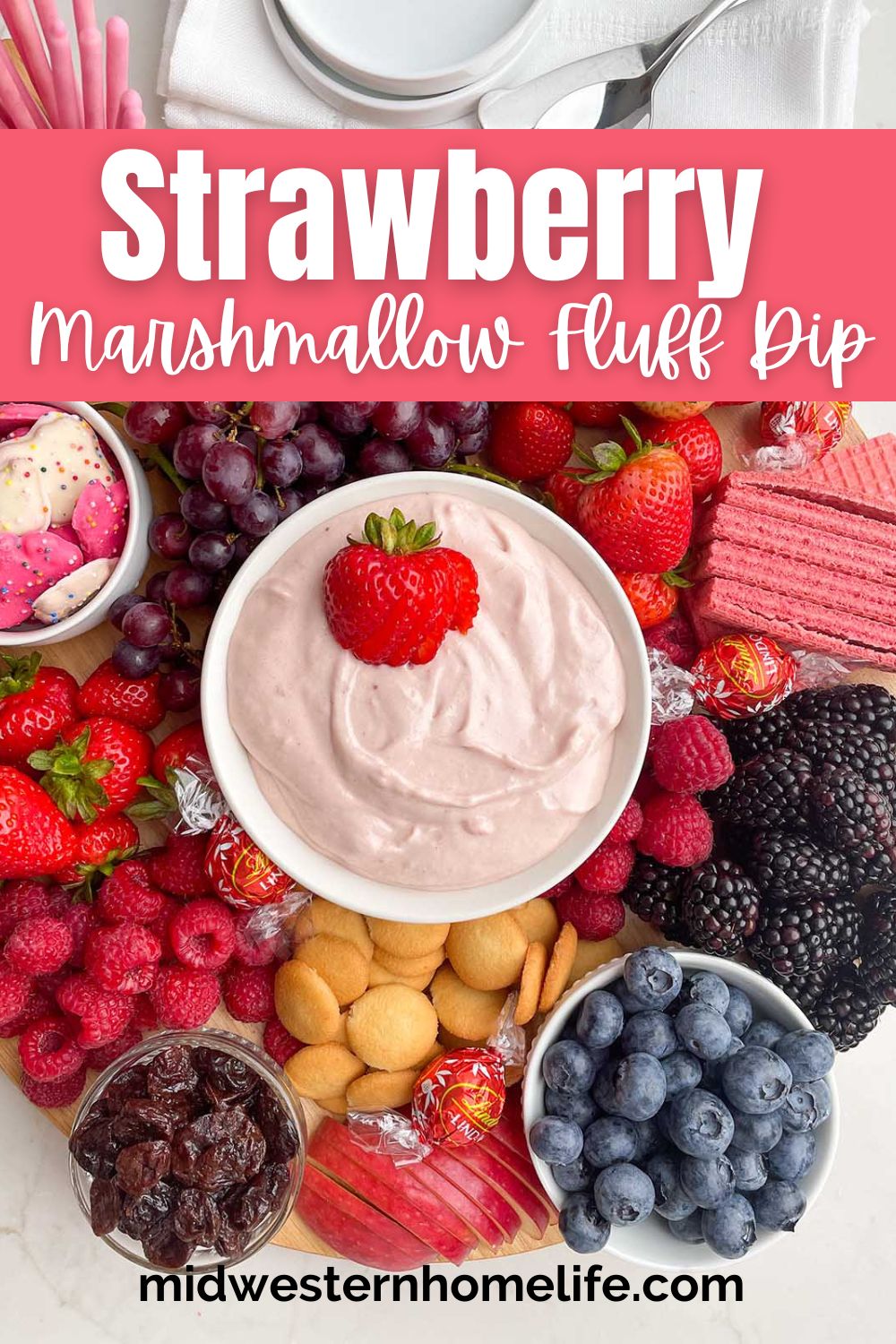 Strawberry Marshmallow Fluff Recipe - Midwestern HomeLife