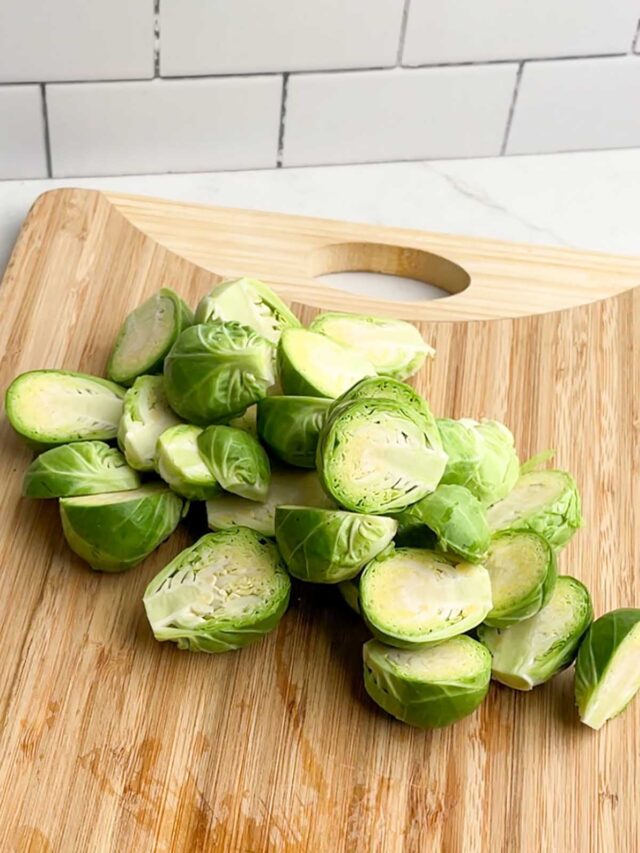 Roasted Brussels Sprouts and Sweet Potatoes - Midwestern HomeLife