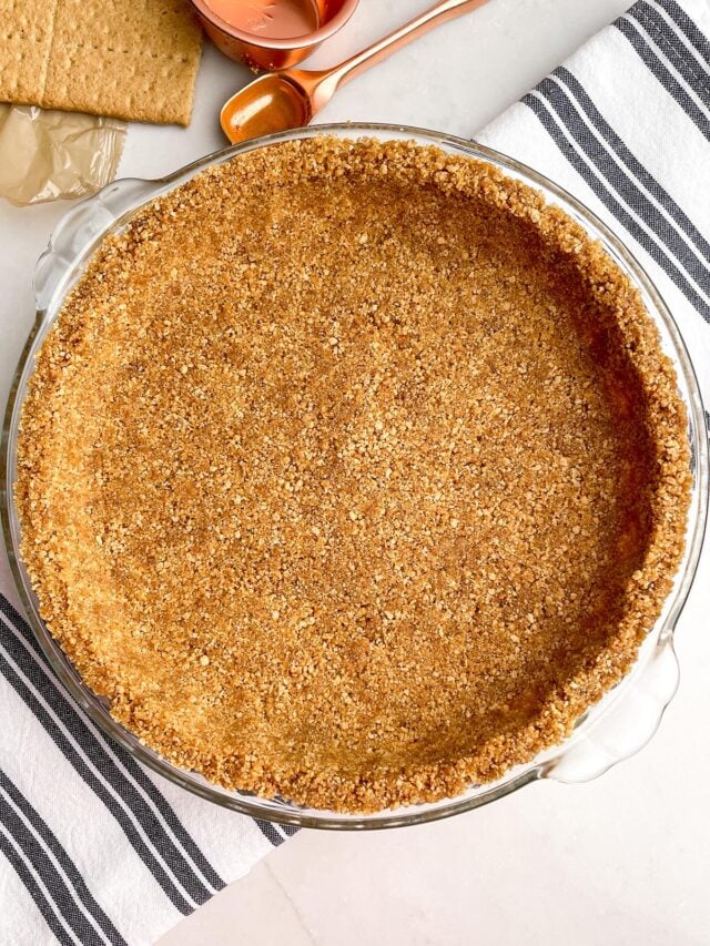 Easy Graham Cracker Crust (No Bake & Baked) Midwestern HomeLife