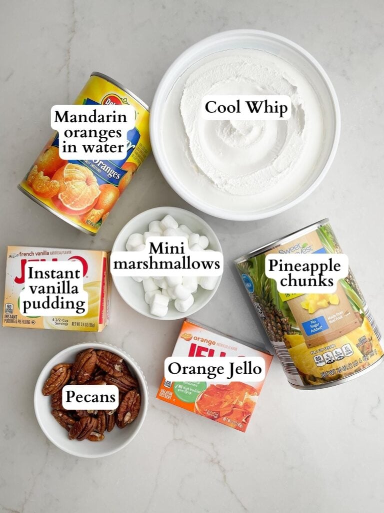 Orange Fluff Salad (without Cottage Cheese) Midwestern HomeLife