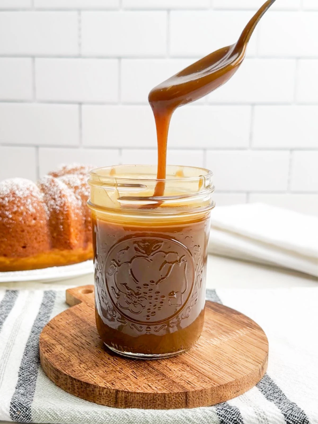 Easy Brown Sugar Caramel Sauce (without Cream) Midwestern HomeLife