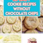 collage of various cookies without chocolate chips.