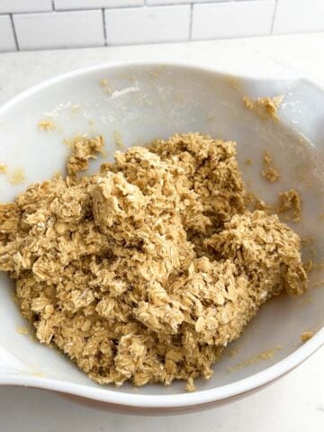 oatmeal cookie dough for chocolate revel bars.